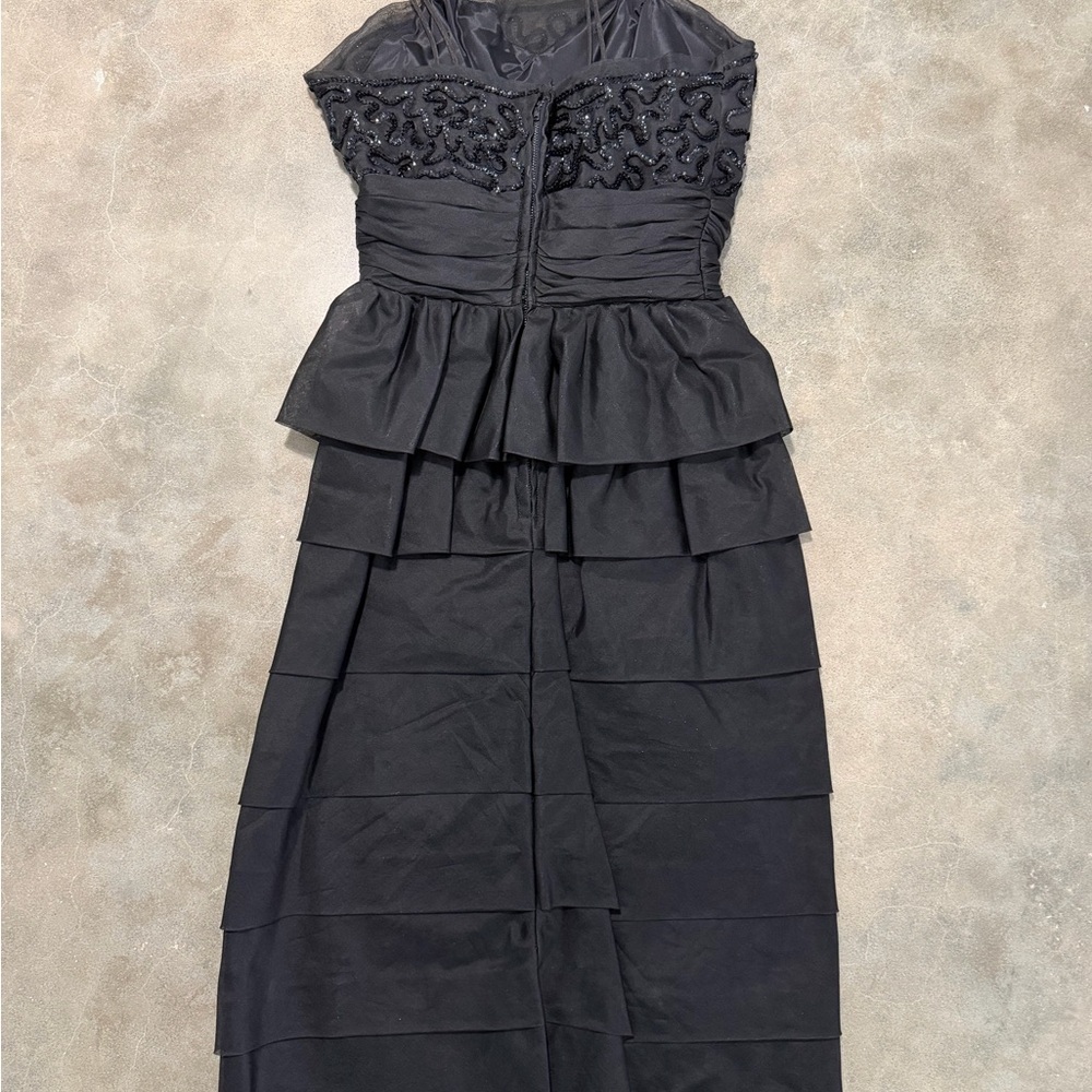 Vintage 1960’s Black Sequin Cocktail Dress - Picture 7 of 10
